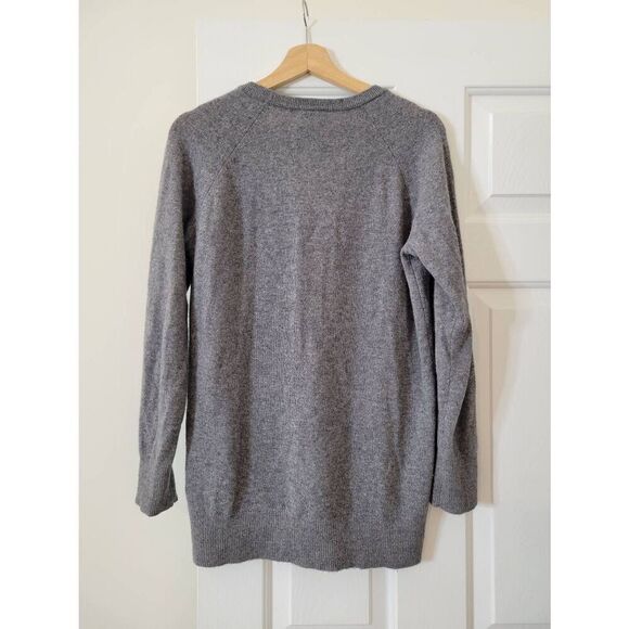 Equipment V-neck Grey Cashmere Sweater S $288 - Picture 7 of 8